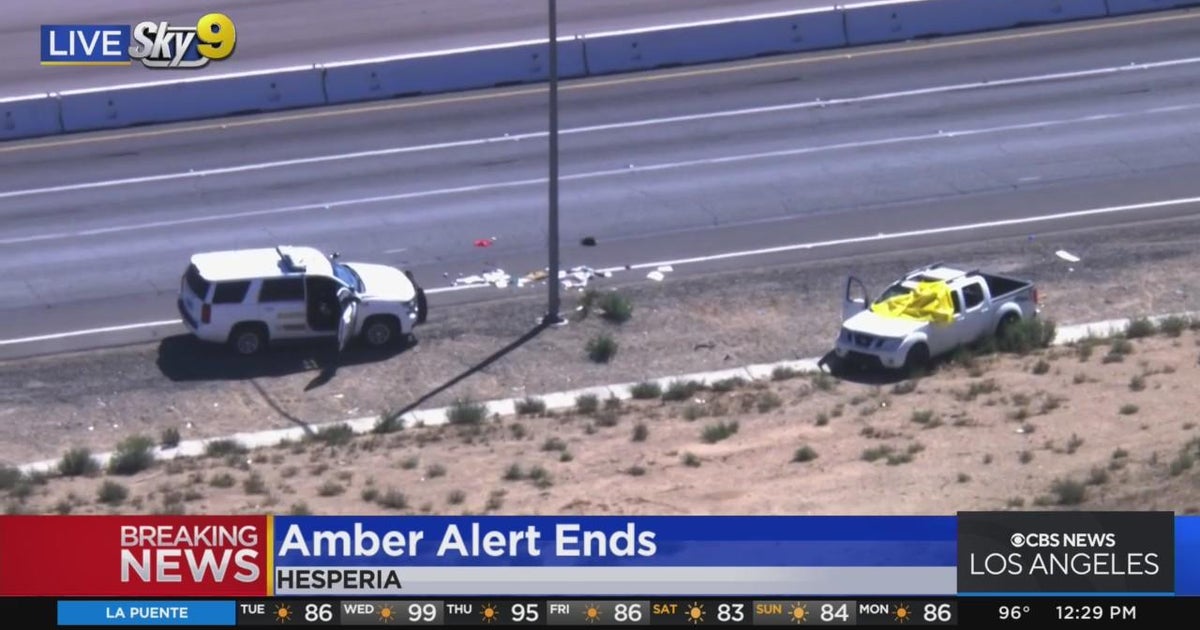 Murder, kidnapping suspect shot at end of pursuit in Hesperia - CBS Los ...