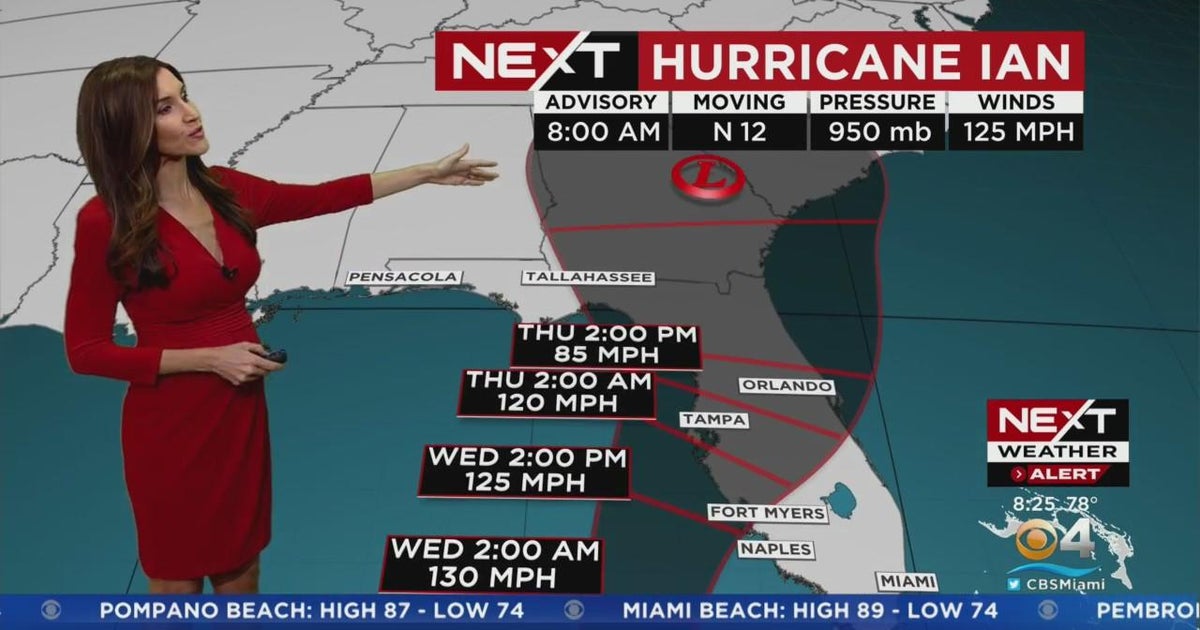 Tracking Hurricane Ian 9/27/2022 8AM - CBS Miami