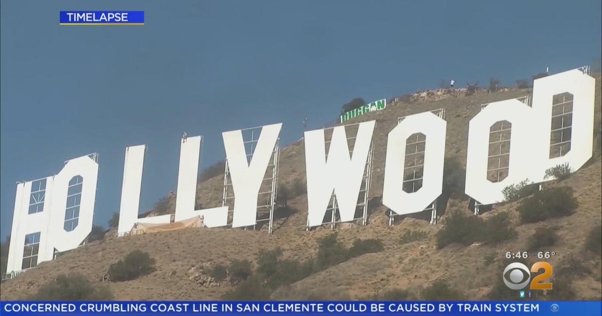 timelapse-shows-crews-refreshing-the-hollywood-sign-cbs-los-angeles