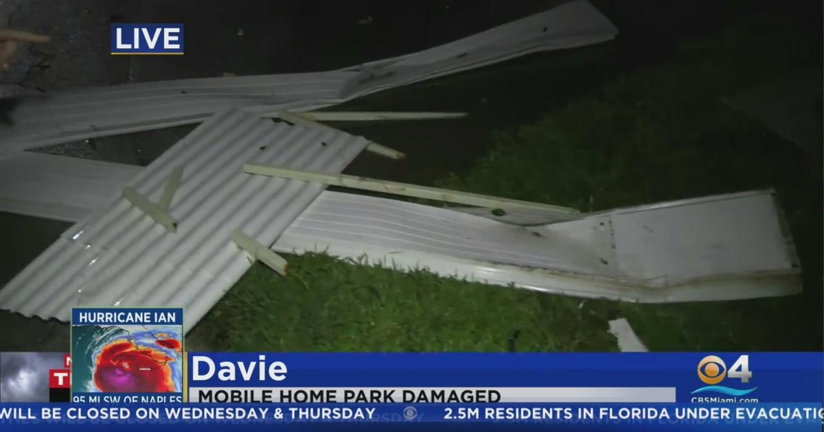 Davie cell dwelling park damaged by Hurricane Ian’s winds
