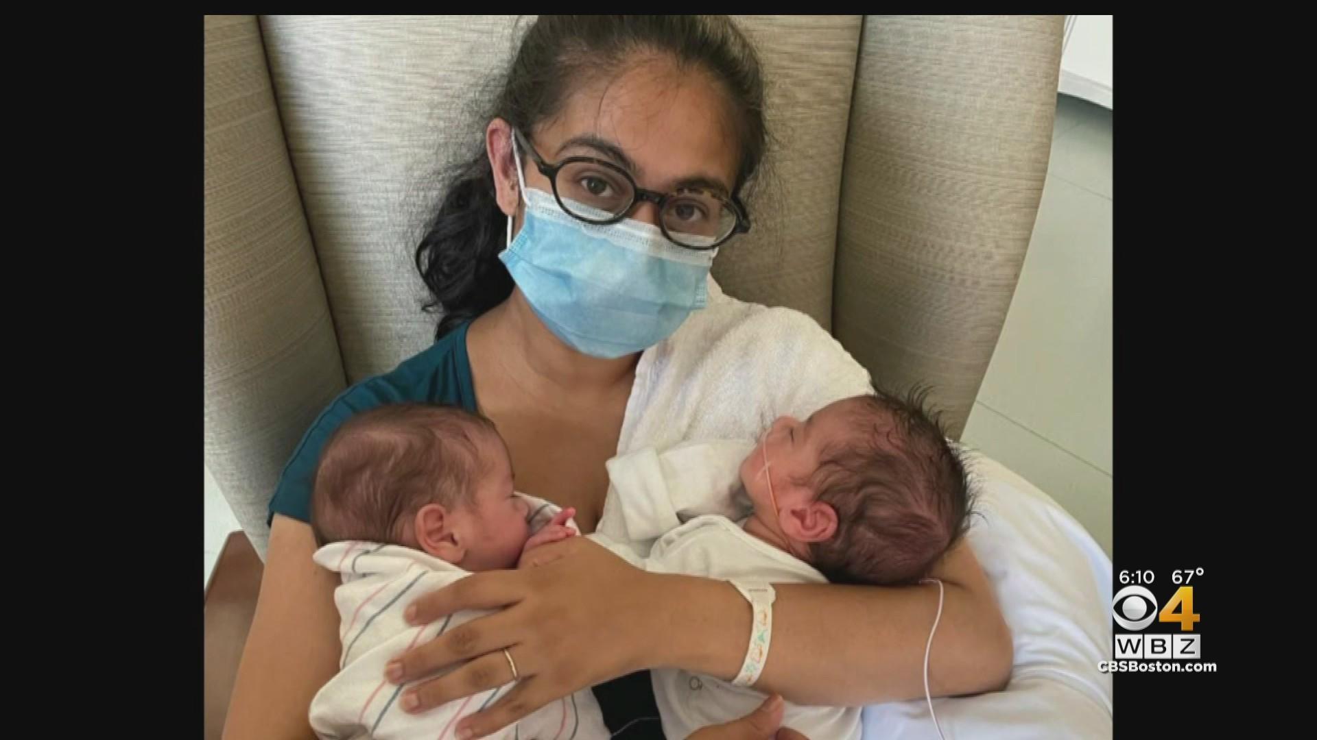 New parents hit with COVID credit Brigham and Women's NICU care given to newborn  twins - CBS Boston