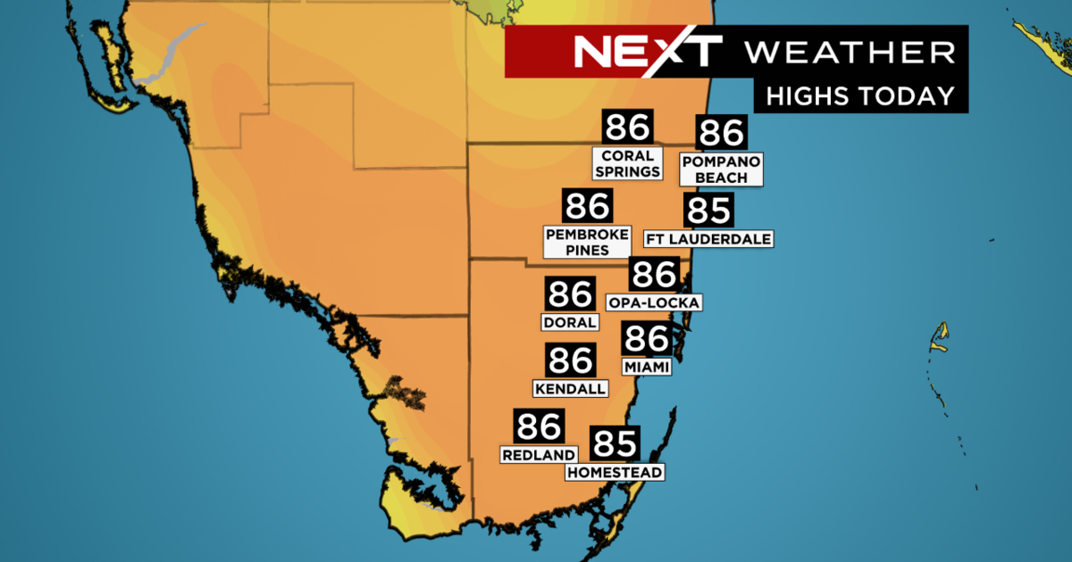 Miami Temperature: Dry air moves in, feels a minor like Fall