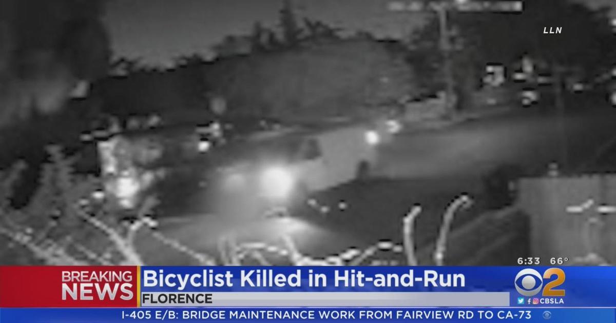 Bicyclist Dies After Being Hit Dragged By Van In Florence Cbs Los Angeles 8568