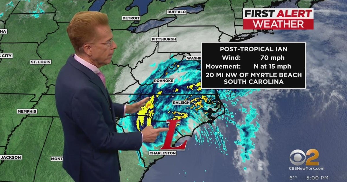 Tracking Hurricane Ian: Friday 5 p.m. update - CBS New York