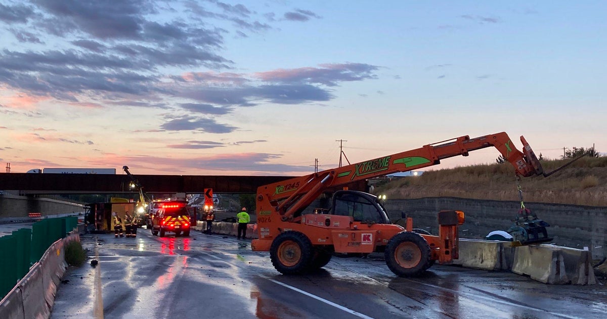Interstate 25 in Loveland reopened after truck rollover - CBS Colorado