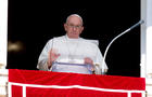 Pope Francis leads Angelus prayer in Vatican 