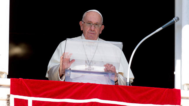 Pope Francis leads Angelus prayer in Vatican 