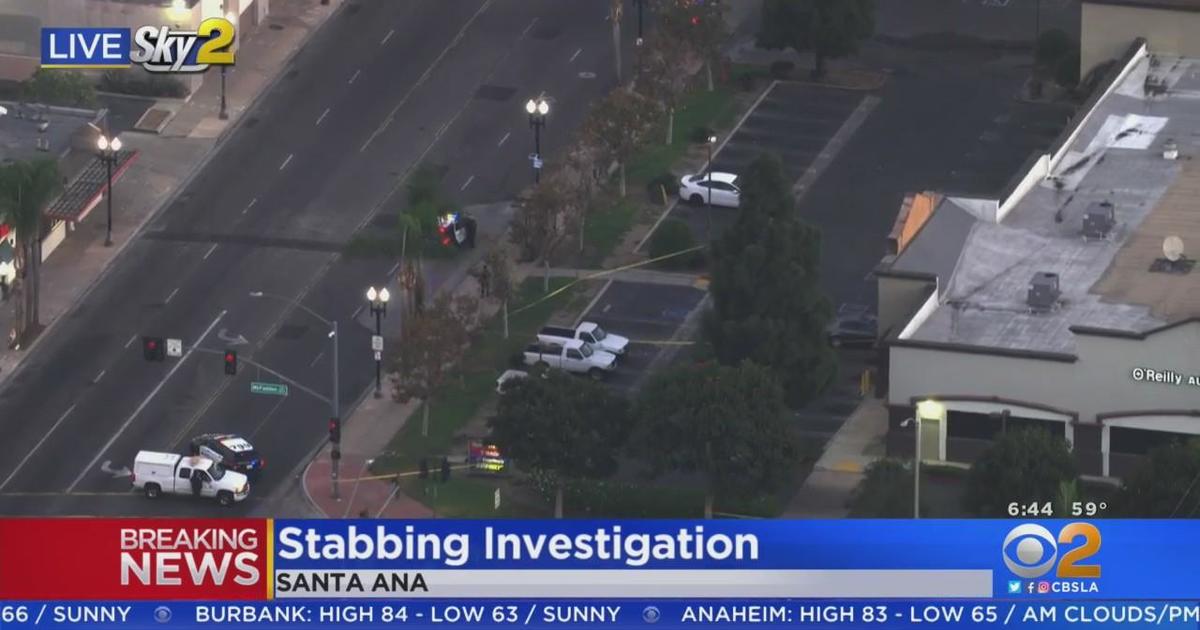 Woman stabbed in Santa Ana - CBS Los Angeles