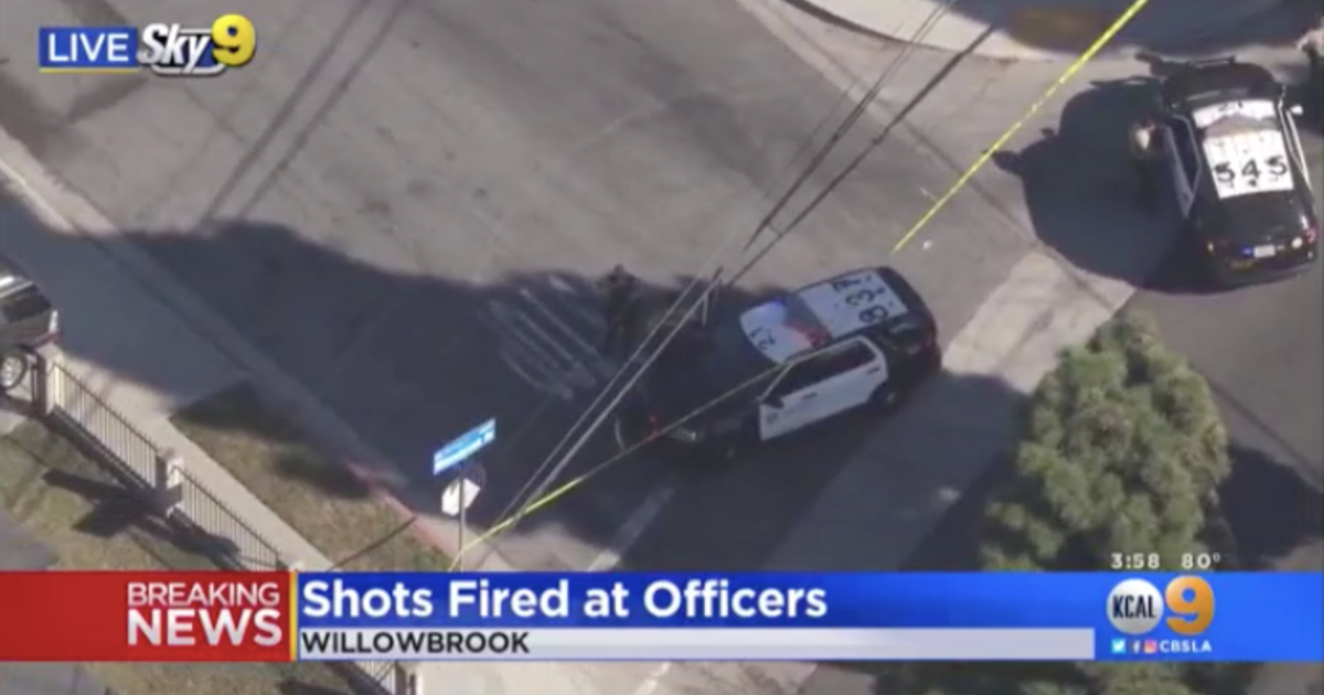 Shots reportedly fired at police officers in Willowbrook - CBS Los Angeles