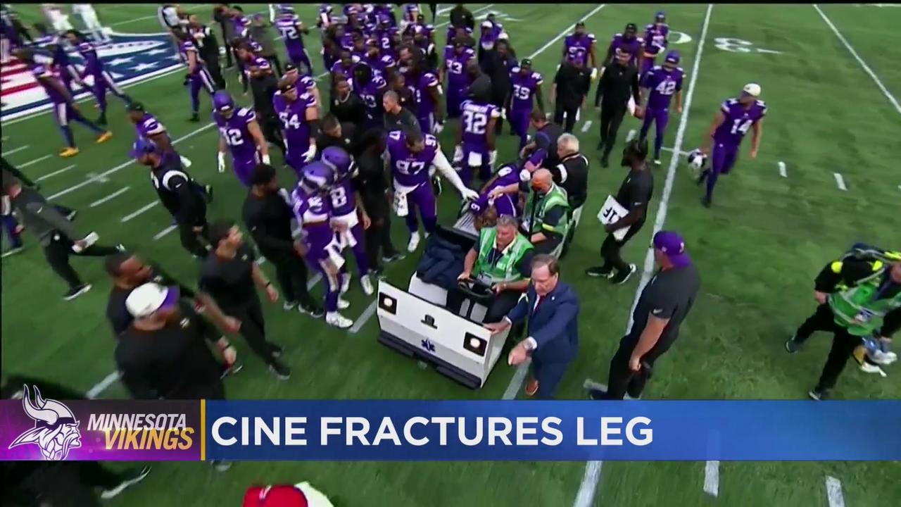 Vikings' Lewis Cine fractures leg, needs surgery - CBS Minnesota