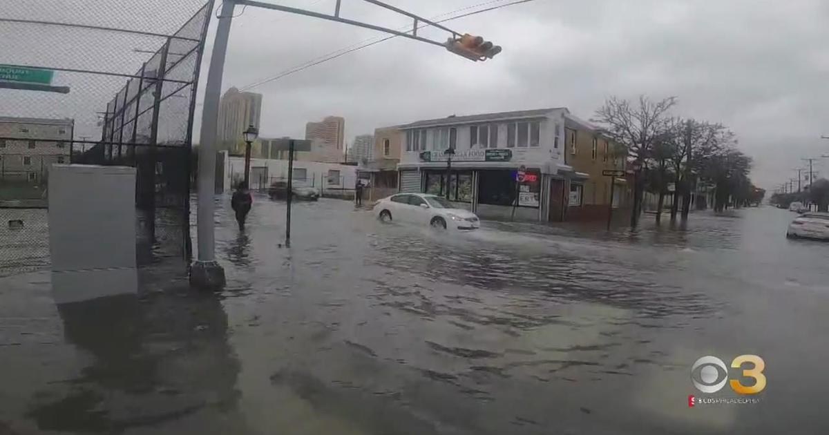 Ian's Remnants Cause Coastal Flooding At Jersey Shore - CBS Philadelphia