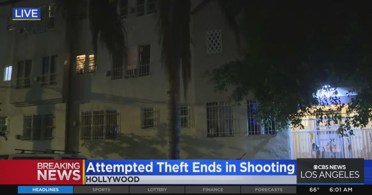 Attempted theft ends in shooting in Hollywood - CBS Los Angeles