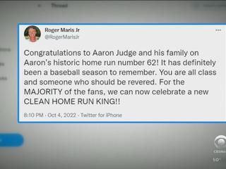 Aaron Judge hailed as the 'clean home run king' after setting new