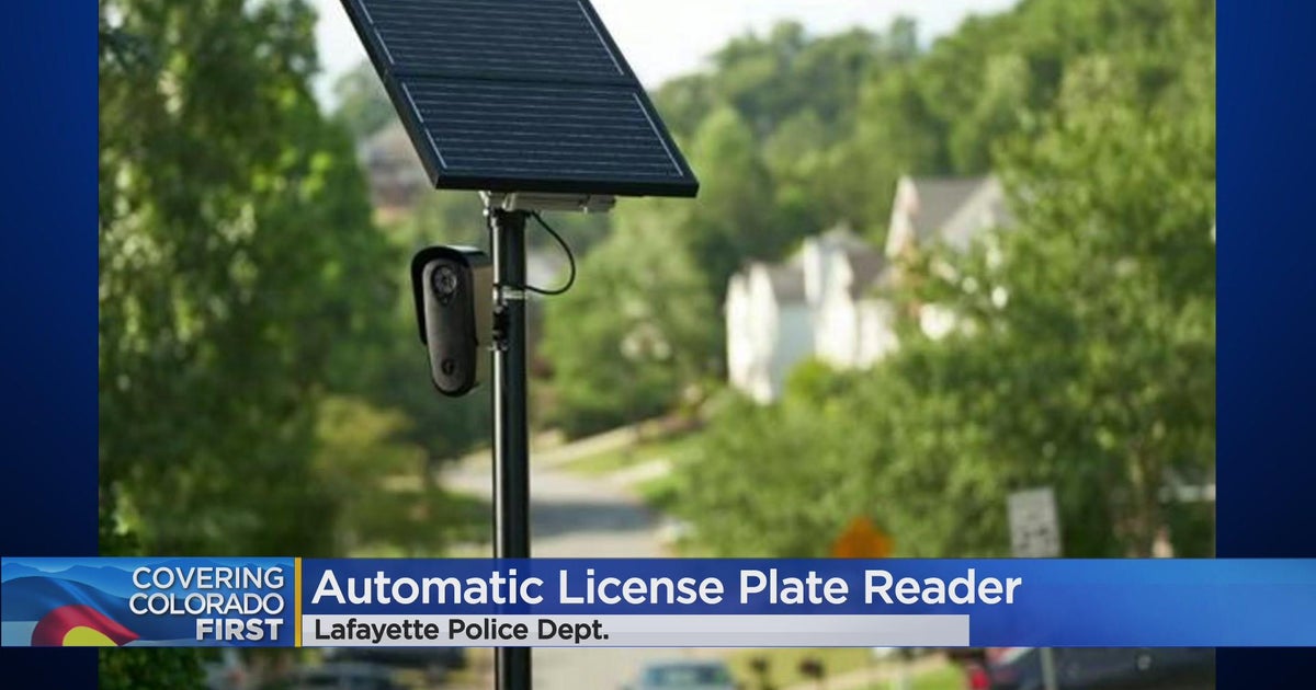 Lafayette police to use automatic license plate readers CBS Colorado