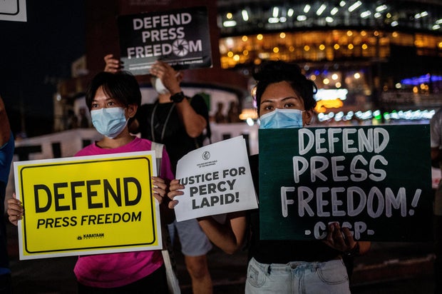 Indignation Rally Following The Killing Of Filipino Journalist Percival Mabasa