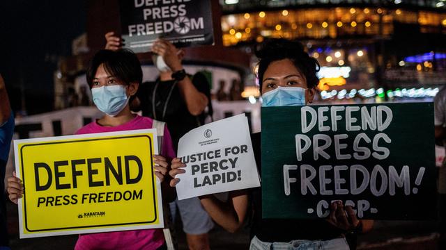 Indignation Rally Following The Killing Of Filipino Journalist Percival Mabasa 