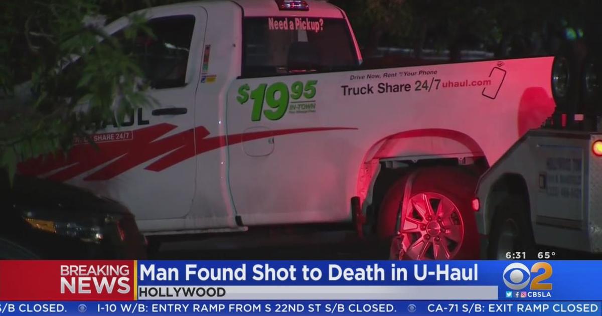 Man Found Fatally Shot Inside U Haul Pickup Truck In Hollywood Cbs