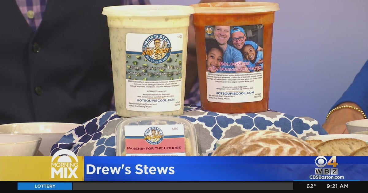Drew Maggiore explains how he started Drew's Stews in Reading CBS Boston