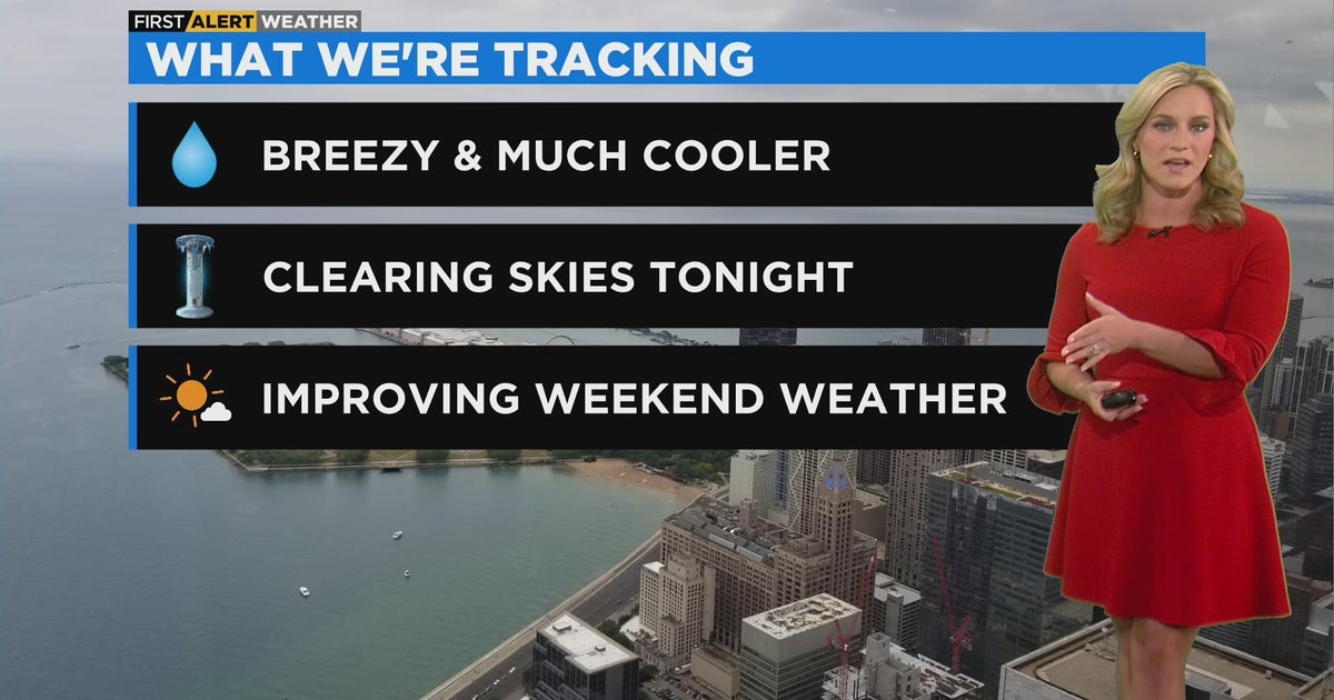 Chicago First Alert Weather: Temperatures in the 50s Friday - CBS Chicago