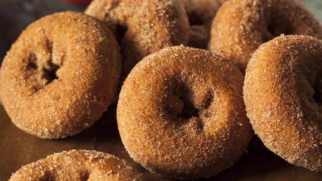 Homemade Sugared Apple Cider Donuts 