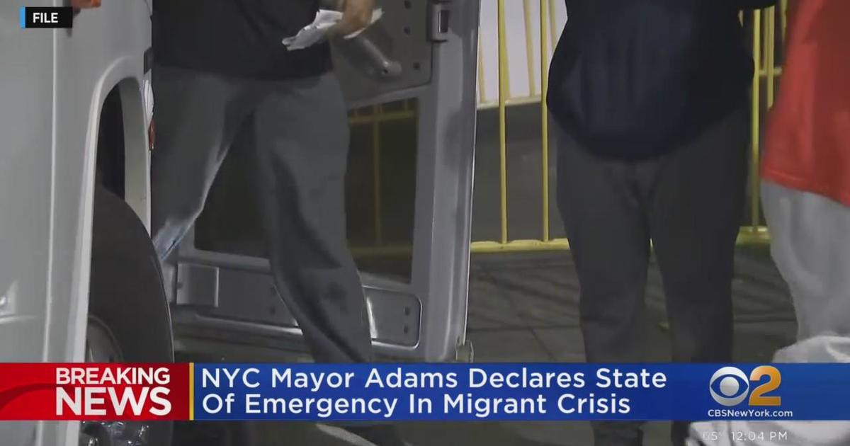 Adams Declares Emergency Over Migrant Crisis Cbs New York