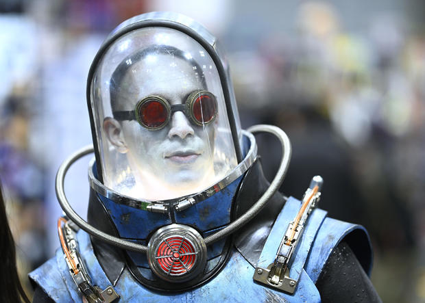 Mr. Freeze cosplayer attends New York Comic Con 2022 on October 07, 2022 in New York City. 