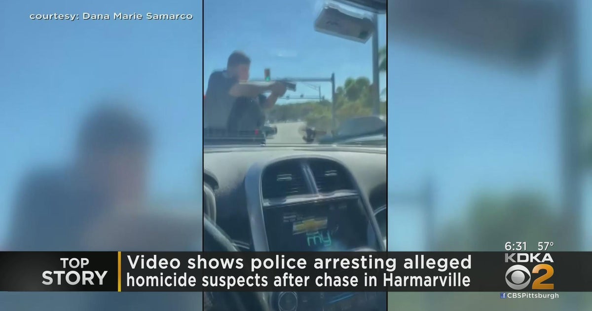 Car chase ends with guns drawn along Route 28 CBS Pittsburgh