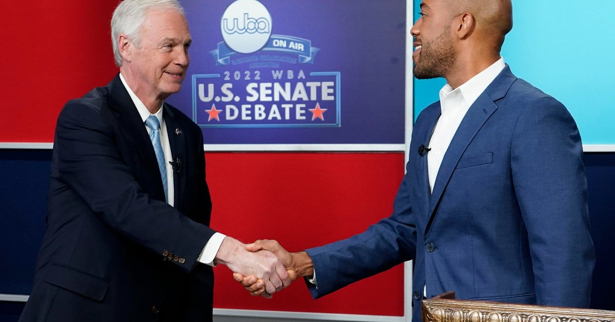 Ron Johnson and Mandela Barnes in tight Senate race in Wisconsin  —  CBS News Battleground Tracker poll