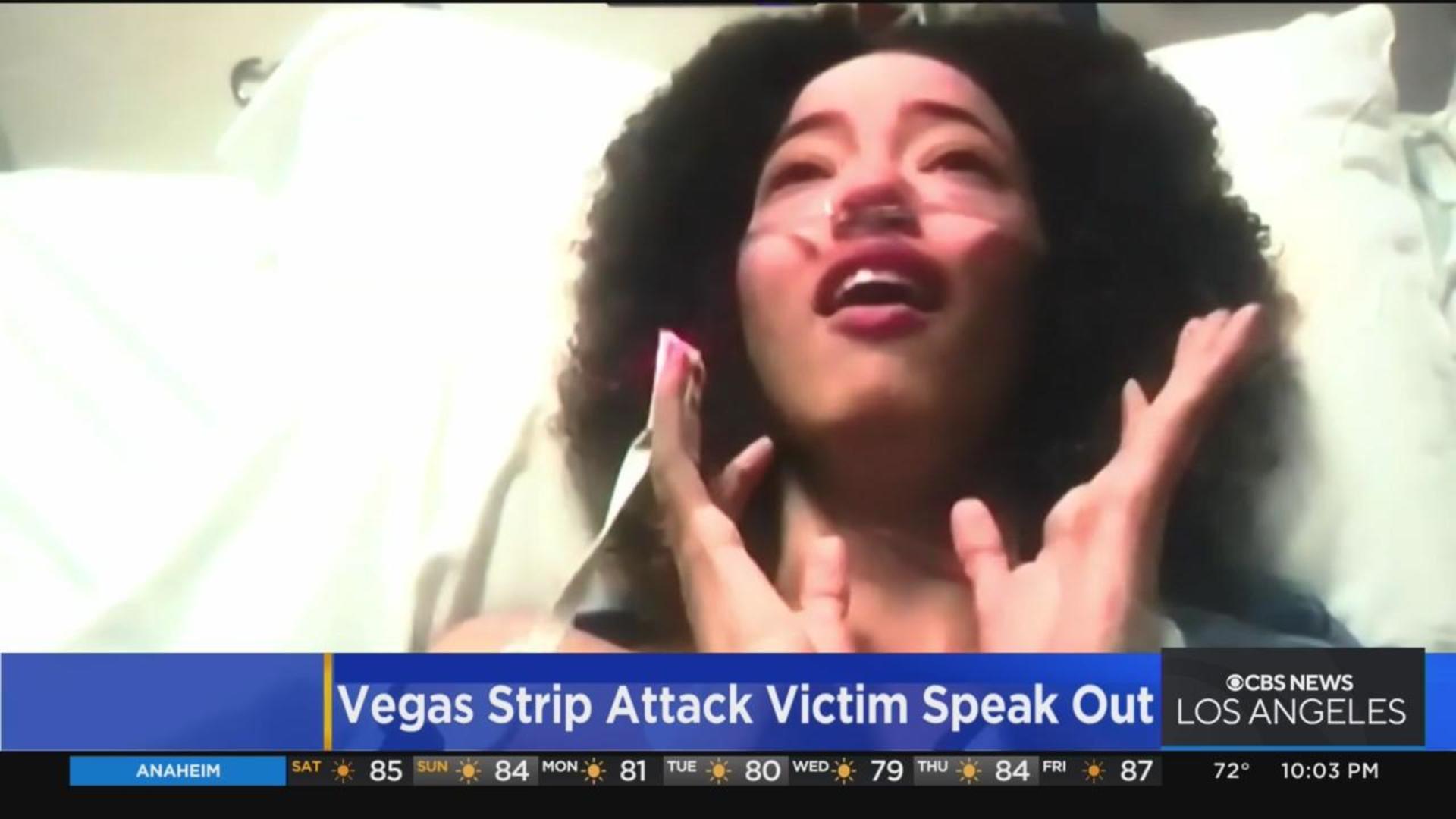 Victim in Vegas Strip stabbing retells tragic details