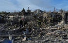 Residential area heavily damaged by a Russian missile strike in Zaporizhzhia 