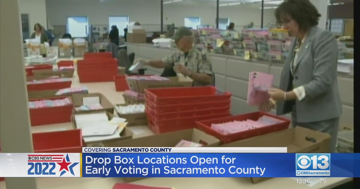Drop box locations open for early voting in Sacramento County CBS