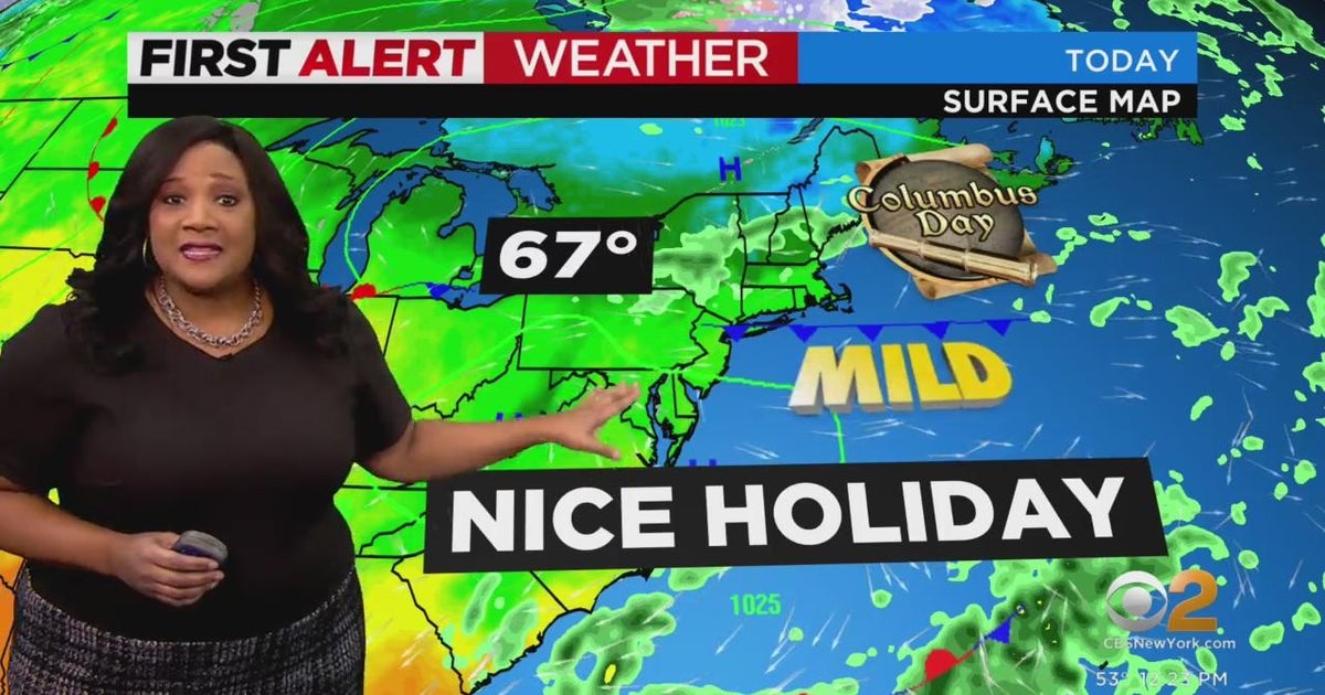 First Alert Weather: Pleasant start to week - CBS New York