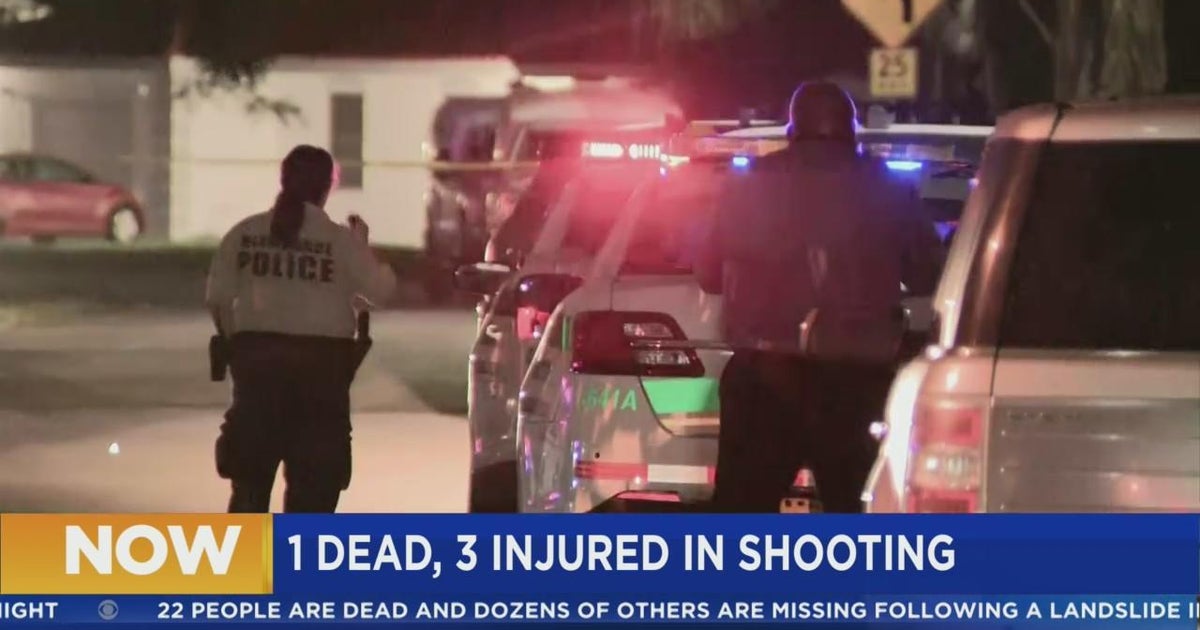 One dead, three injured in NE Dade drive-by shooting - CBS Miami