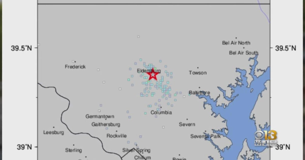Earthquake confirmed near Sykesville Tuesday night CBS Baltimore