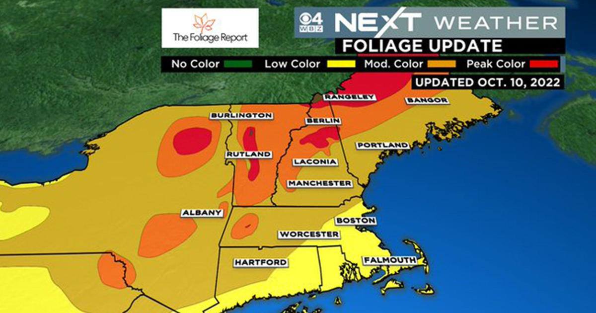 Foliage Forecast Many New England lakes at peak this weekend CBS Boston