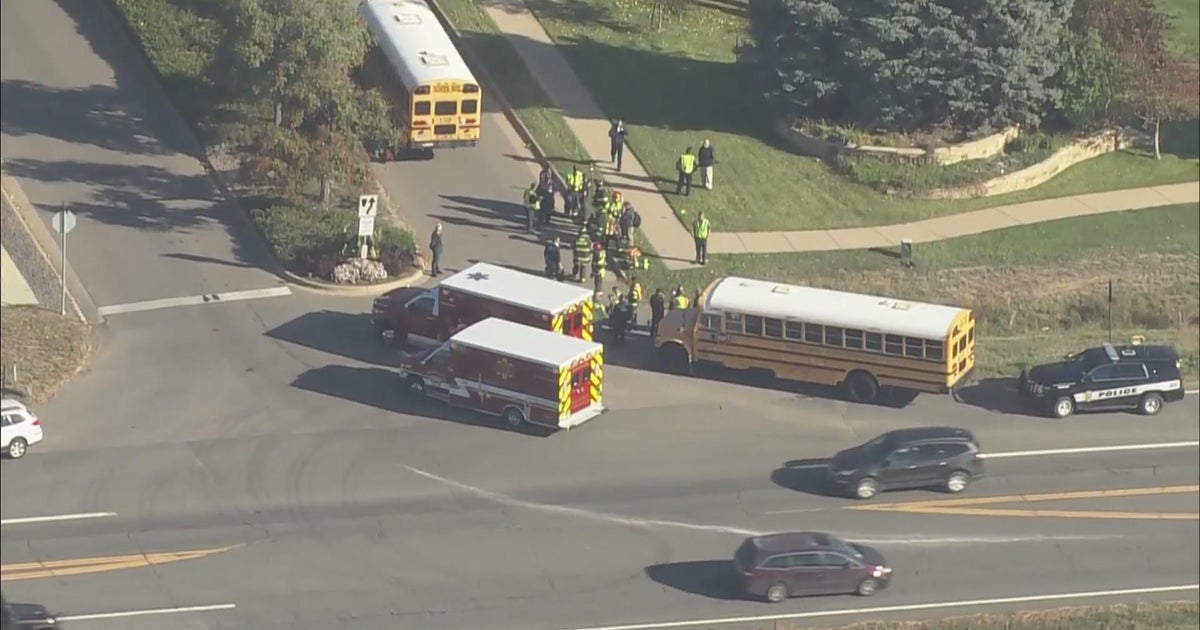 No students injured in school bus crash in Boulder County - CBS Colorado