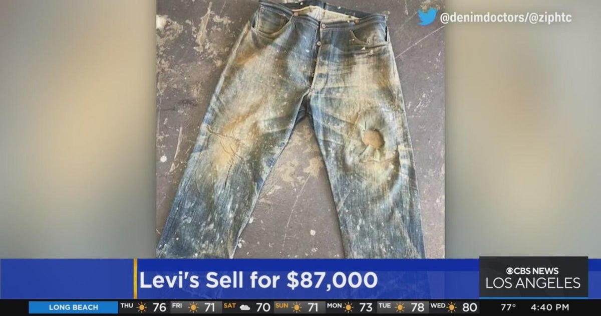 Pair of Levi's jeans from 1880s sell for 87,000 CBS Los Angeles