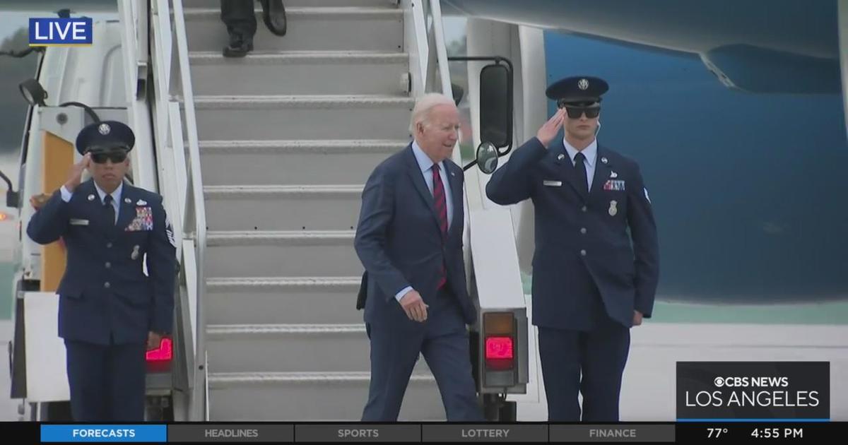 President Biden arrives in Los Angeles CBS Los Angeles