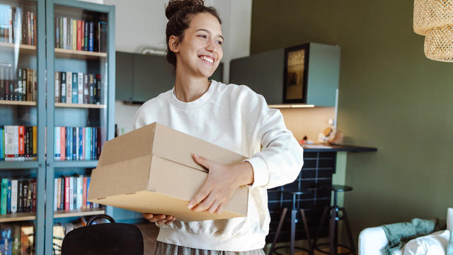 woman holding packages 