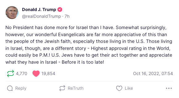 @realDonaldTrump on Truth Social