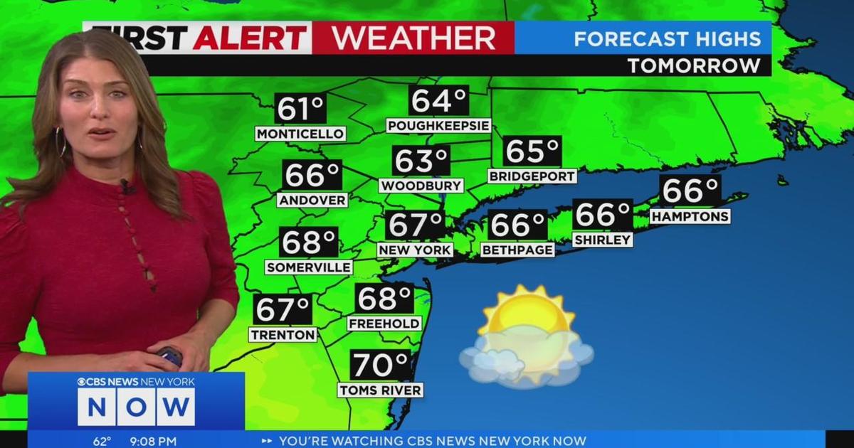 First Alert weather: CBS2 9 p.m. forecast - CBS New York