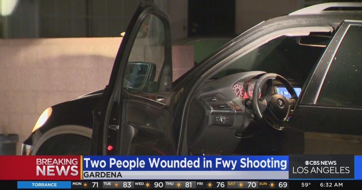 Two people wounded in Gardena freeway shooting CBS Los Angeles