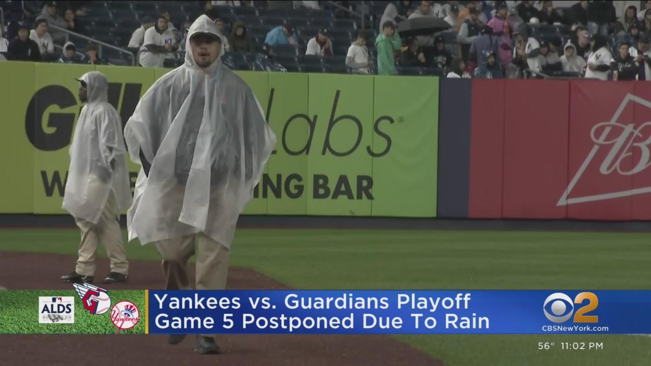 Rain will delay first pitch of Guardians vs. Yankees Game 5