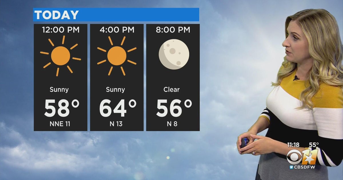 Sunshine, some cool mornings and pleasant afternoons ahead - CBS Texas