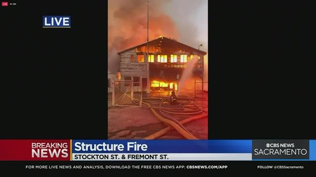 Stockton Fire at structure 