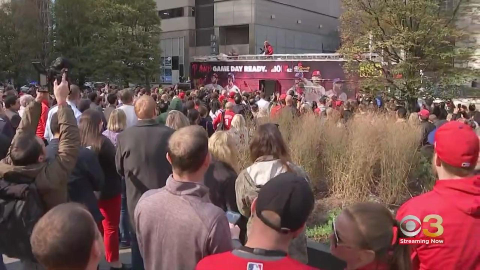 Phillies rally bus ready to fire up city for Game 3 of NLCS - CBS  Philadelphia