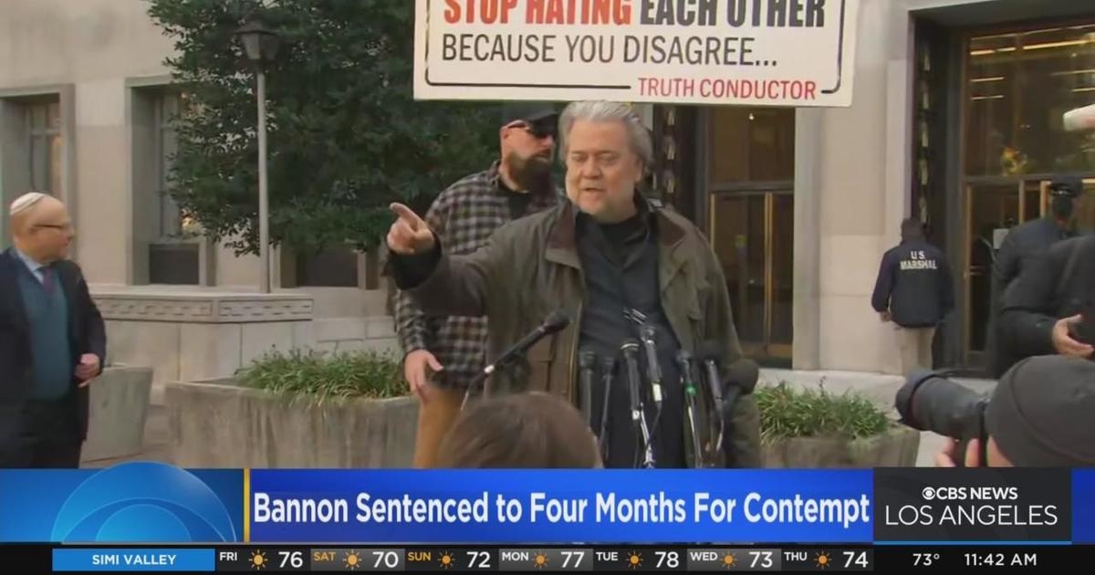 Steve Bannon Sentenced To 4 Months In Prison For Defying Jan. 6 ...