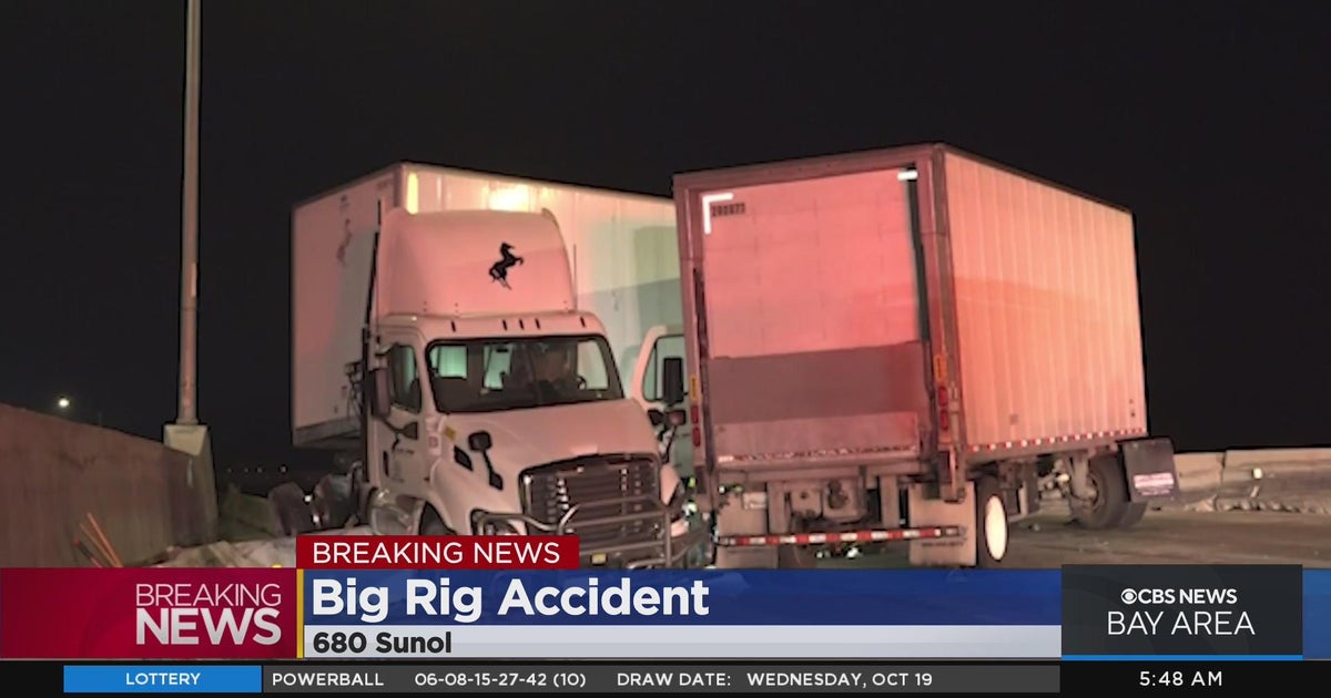 Traffic Alert: Big Rig crash shuts down northbound lanes of 680 during ...