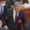 Former Chinese President Hu Jintao unexpectedly led out of Communist party congress