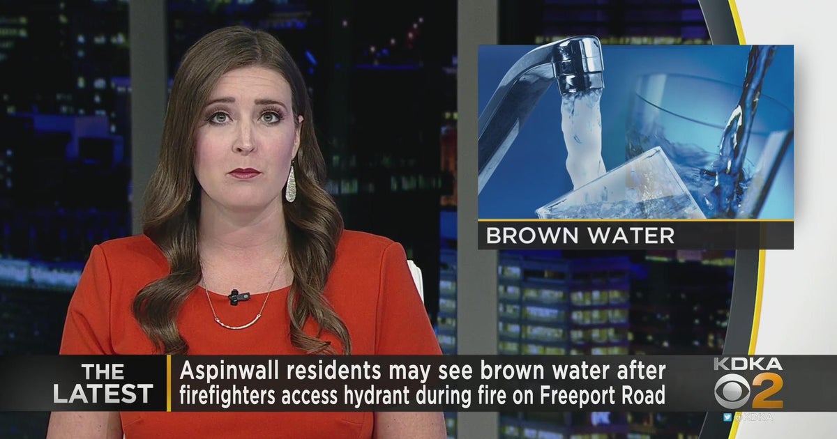 Brown water possibly impacting Aspinwall residents CBS Pittsburgh
